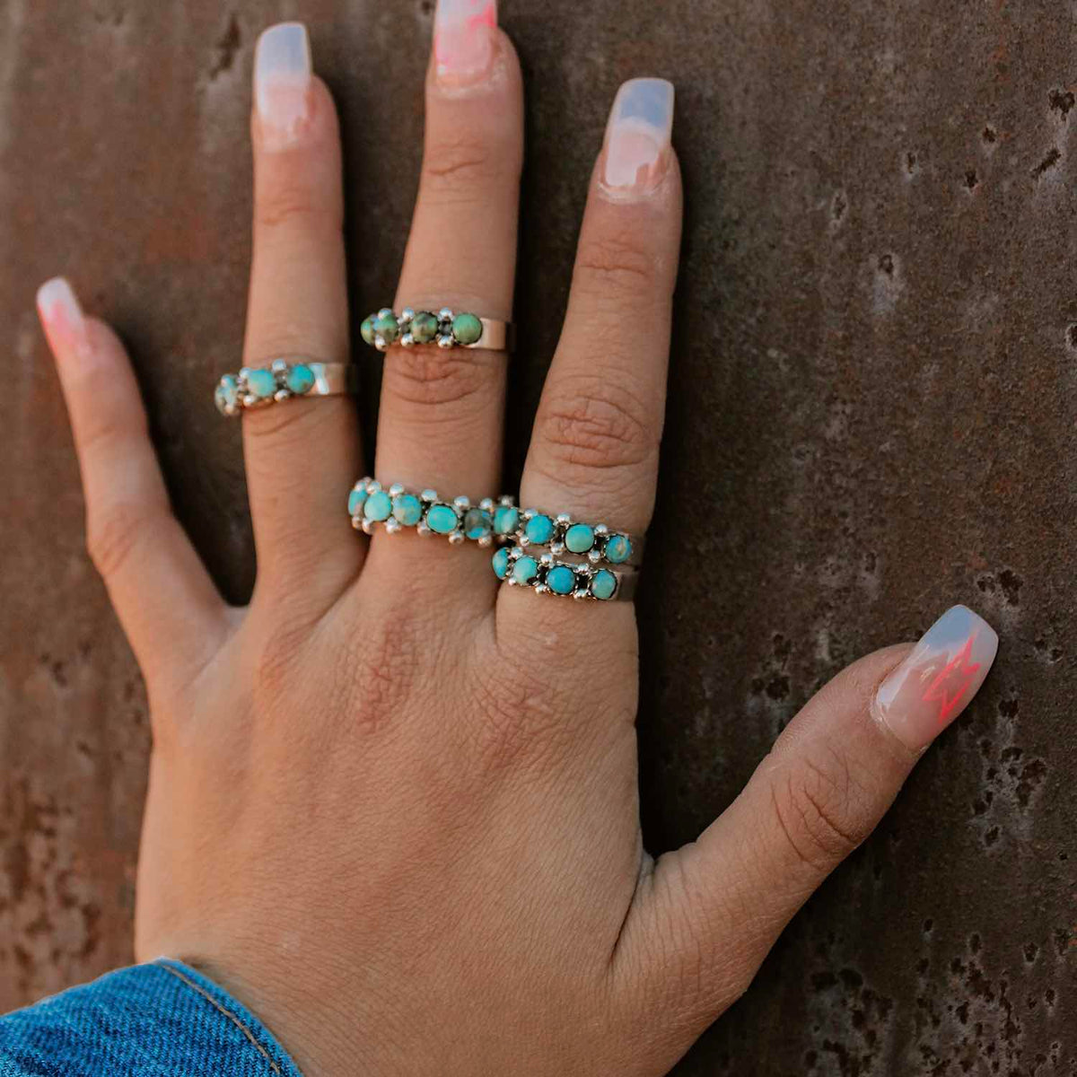 Billie 4 Stone Stacking Ring